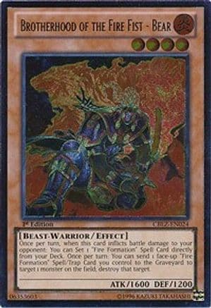 Brotherhood of the Fire Fist - Bear (UTR) — Yu-Gi-Oh! card