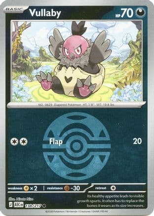 Vullaby (Dusk Ball) — ME: Ascended Heroes Pokémon TCG card by Nisota Niso