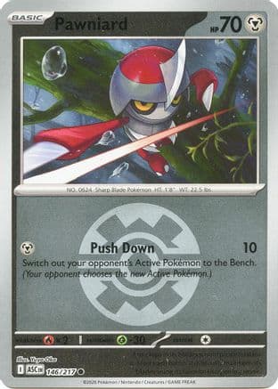 Pawniard (Quick Ball) — ME: Ascended Heroes Pokémon TCG card by Yuya Oka