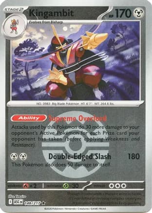 Kingambit (Quick Ball) — ME: Ascended Heroes Pokémon TCG card by Teeziro