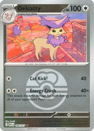 Delcatty (Love Ball) — ME: Ascended Heroes Pokémon TCG card by buchi