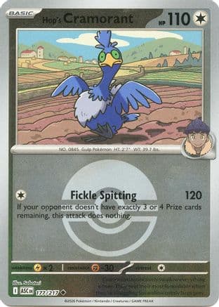Hop's Cramorant (Poke Ball) — ME: Ascended Heroes Pokémon TCG card by Saboteri