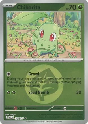 Chikorita (Energy Symbol Pattern) — ME: Ascended Heroes