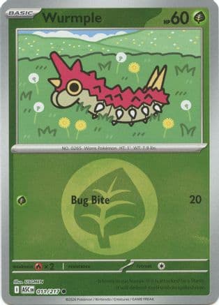 Wurmple (Energy Symbol Pattern) — ME: Ascended Heroes Pokémon TCG card by USGMEN