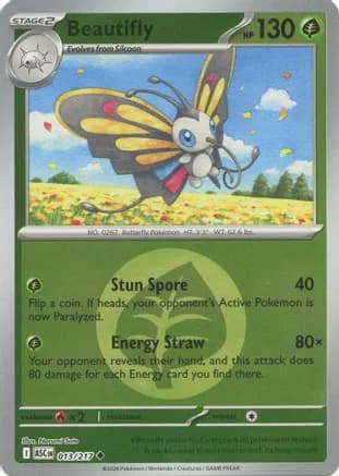 Beautifly - 013/217 (Energy Symbol Pattern) — ME: Ascended Heroes