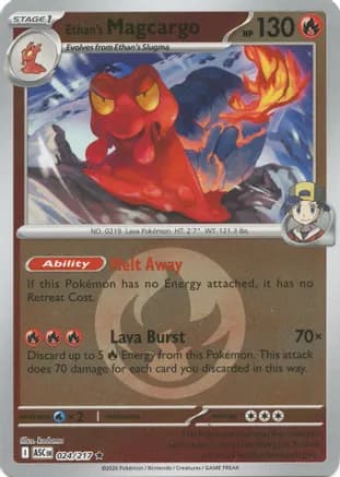 Ethan's Magcargo - 024/217 (Energy Symbol Pattern) — ME: Ascended Heroes