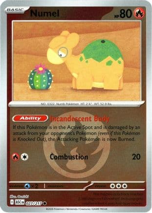 Numel - 027/217 (Energy Symbol Pattern) — ME: Ascended Heroes Pokémon TCG card by Ken Sugimori