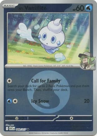 N's Vanillite (Energy Symbol Pattern) — ME: Ascended Heroes Pokémon TCG card by Uta