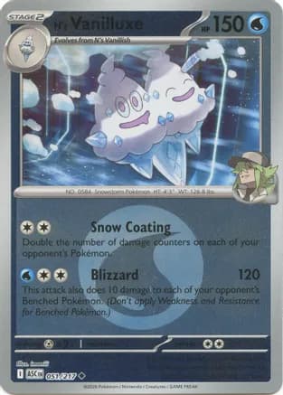 N's Vanilluxe (Energy Symbol Pattern) — ME: Ascended Heroes