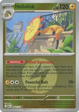 Heliolisk - 064/217 (Energy Symbol Pattern) — ME: Ascended Heroes