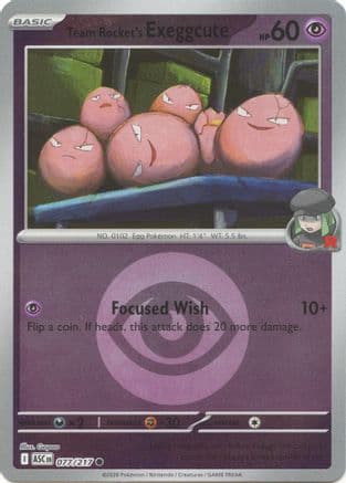 Team Rocket's Exeggcute (Energy Symbol Pattern) — ME: Ascended Heroes Pokémon TCG card by Gapao