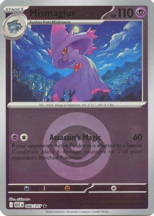 Mismagius (Energy Symbol Pattern) — ME: Ascended Heroes Pokémon TCG card by nisimono