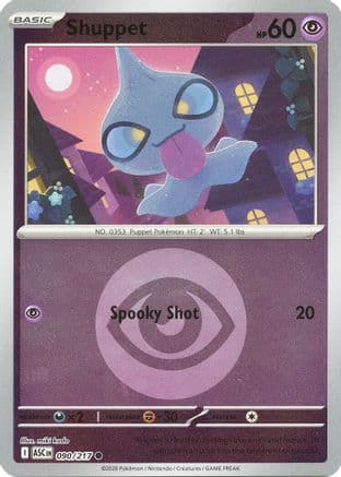 Shuppet (Energy Symbol Pattern) — ME: Ascended Heroes Pokémon TCG card by miki kudo