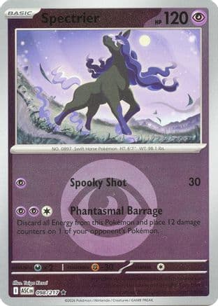 Spectrier (Energy Symbol Pattern) — ME: Ascended Heroes Pokémon TCG card by Taiga Kasai