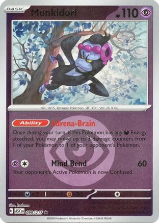 Munkidori (Energy Symbol Pattern) — ME: Ascended Heroes Pokémon TCG card by kodama