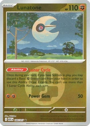 Lunatone (Energy Symbol Pattern) — ME: Ascended Heroes Pokémon TCG card by Whisker