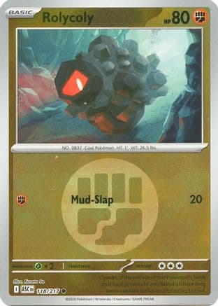 Rolycoly (Energy Symbol Pattern) — ME: Ascended Heroes Pokémon TCG card by Kurata So
