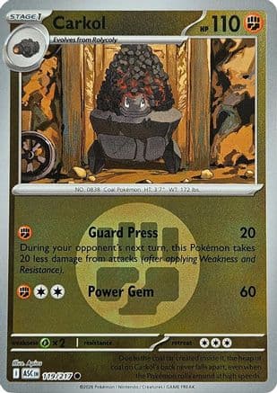 Carkol (Energy Symbol Pattern) — ME: Ascended Heroes Pokémon TCG card by aoki