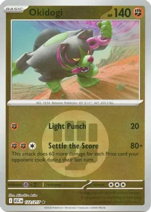 Okidogi (Energy Symbol Pattern) — ME: Ascended Heroes Pokémon TCG card by Mitsuhiro Arita