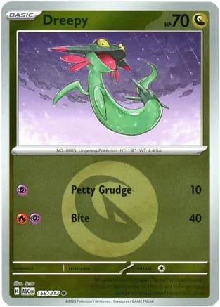 Dreepy - 158/217 (Energy Symbol Pattern) — ME: Ascended Heroes