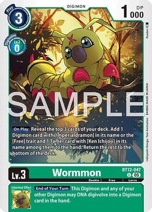 Wormmon - BT12-047 (Reprint) — Advanced Booster Digimon Generation