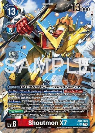 Shoutmon X7 (Alternate Art) — Advanced Booster Digimon Generation