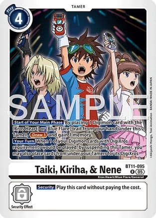 Taiki, Kiriha, & Nene (Reprint) — Advanced Booster Digimon Generation