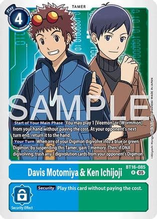 Davis Motomiya & Ken Ichijoji (Reprint) — Advanced Booster Digimon Generation