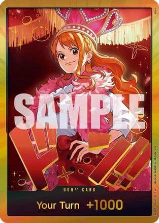 DON!! Card (Nami) (Gold) — Extra Booster: One Piece Heroines Edition