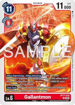 Gallantmon - BT17-016 (Reprint) — Advanced Booster Digimon Generation