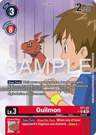 Guilmon - ST7-03 (Alternate Art) — Advanced Booster Digimon Generation