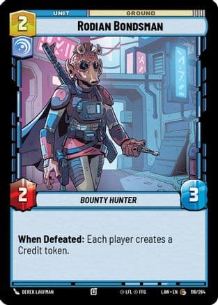 Rodian Bondsman — A Lawless Time