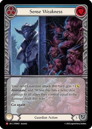Sense Weakness (Blue) (Extended Art) — Compendium of Rathe