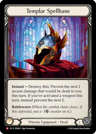 Templar Spellbane — Compendium of Rathe Flesh and Blood card by digichanmonfantasy