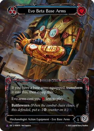 Evo Beta Base Arms (Blue) (Marvel) — Compendium of Rathe