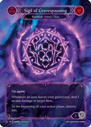 Sigil Of Gravespawning (Blue) (Marvel) — Compendium of Rathe