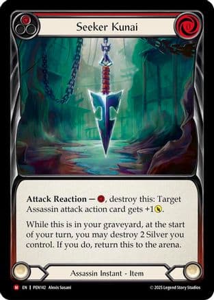 Seeker Kunai (Red) — Compendium of Rathe