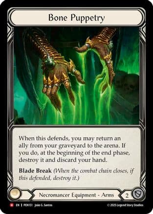 Bone Puppetry — Compendium of Rathe Flesh and Blood card by Julien Tasso