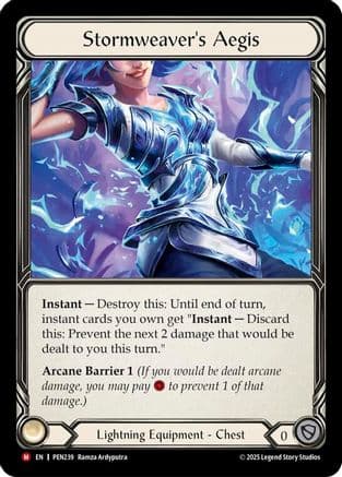 Stormweavers Aegis — Compendium of Rathe Flesh and Blood card by Rashal Kishimoto