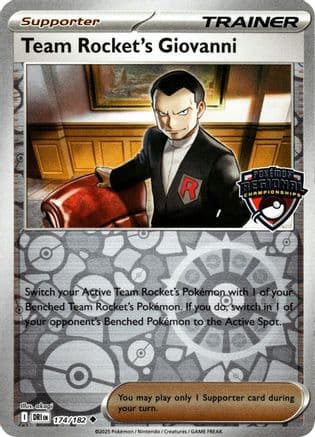 Team Rocket's Giovanni (Regional Championships) — League & Championship Cards