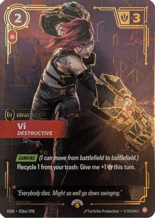 Vi - Destructive — Riftbound Promotional Cards