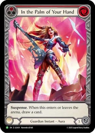 In the Palm of Your Hand - LGS431 — Flesh and Blood: Promo Cards