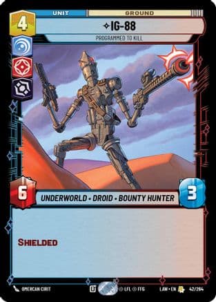 IG-88 - Programmed to Kill — A Lawless Time Star Wars: Unlimited card by Omercan Cirit