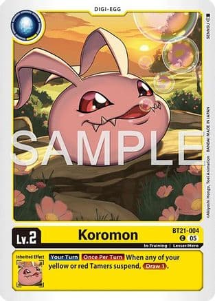 Koromon - BT21-004 (Reprint) — Advanced Booster Digimon Generation