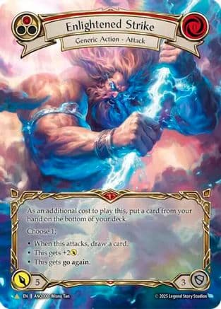 Enlightened Strike (Red) (Extended Art) (ANQ000) — Compendium of Rathe - Antiquity Pack