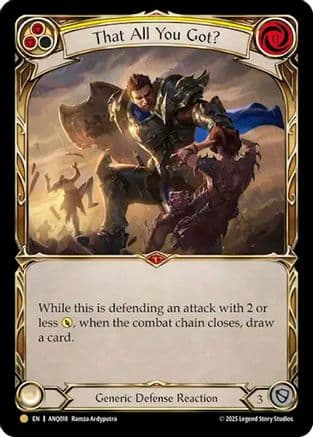 That All You Got (Yellow) (ANQ018) — Compendium of Rathe - Antiquity Pack