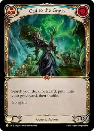 Call To The Grave (Blue) (ANQ019) — Compendium of Rathe - Antiquity Pack