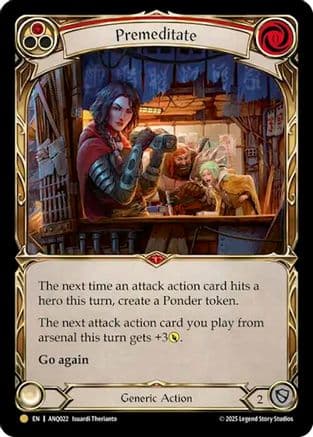 Premeditate (Red) (ANQ022) — Compendium of Rathe - Antiquity Pack