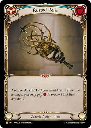 Rusted Relic (Blue) (ANQ023) — Compendium of Rathe - Antiquity Pack