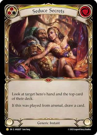 Seduce Secrets (Yellow) (ANQ027) — Compendium of Rathe - Antiquity Pack